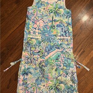Lilly Pulitzer Blue and Green Patterned Dress